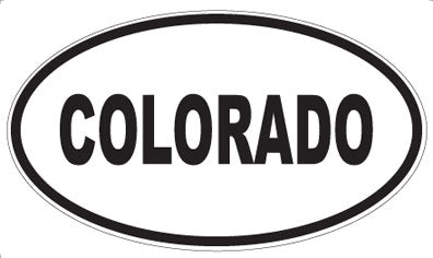 COLORADO - Oval Magnet
