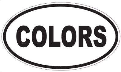 COLORS - Oval Sticker