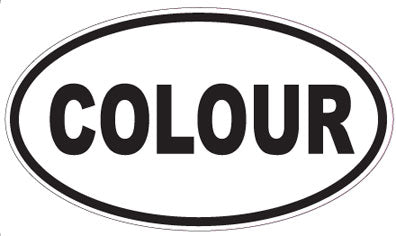 COLOUR - Oval Sticker