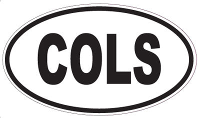 COLS - Oval Sticker