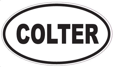 COLTER - Oval Sticker