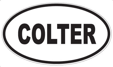 COLTER - Oval Magnet