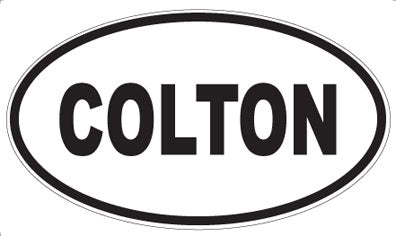 COLTON - Oval Magnet