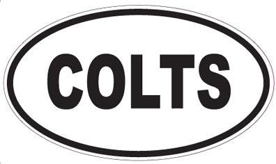 COLTS - Oval Magnet