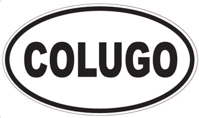 COLUGO - Oval Sticker