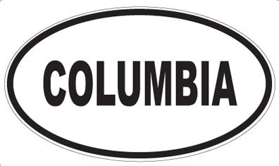 COLUMBIA - Oval Magnet