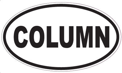 COLUMN - Oval Sticker