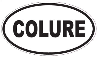 COLURE - Oval Sticker