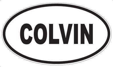 COLVIN - Oval Magnet