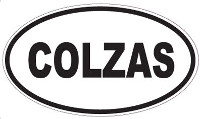 COLZAS - Oval Sticker