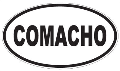 COMACHO - Oval Magnet