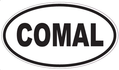 COMAL - Oval Sticker