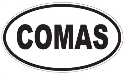 COMAS - Oval Sticker