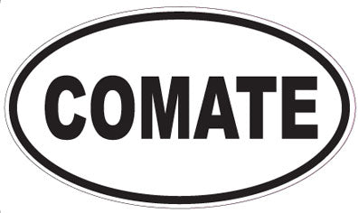 COMATE - Oval Sticker