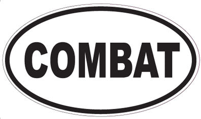 COMBAT - Oval Sticker