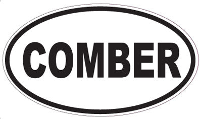 COMBER - Oval Sticker