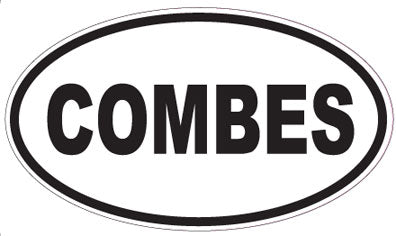 COMBES - Oval Sticker