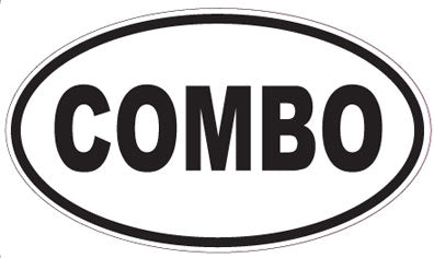 COMBO - Oval Sticker