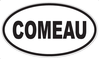 COMEAU - Oval Magnet