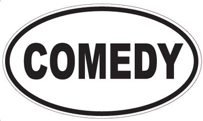 COMEDY - Oval Sticker