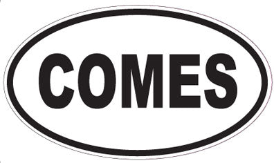 COMES - Oval Magnet