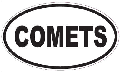 COMETS - Oval Sticker