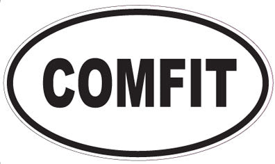 COMFIT - Oval Sticker
