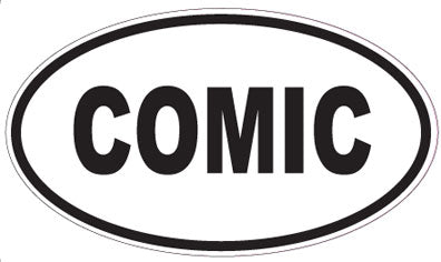 COMIC - Oval Sticker
