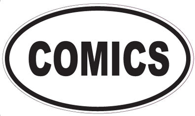 COMICS - Oval Sticker