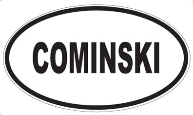 COMINSKI - Oval Magnet