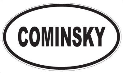 COMINSKY - Oval Magnet