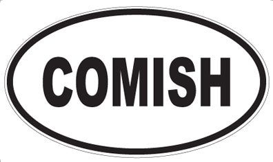 COMISH - Oval Magnet