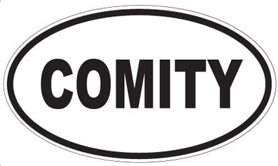 COMITY - Oval Sticker
