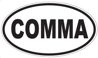 COMMA - Oval Magnet