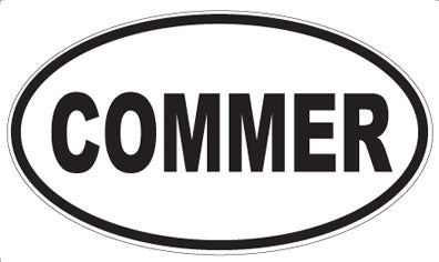 COMMER - Oval Magnet