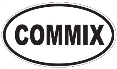 COMMIX - Oval Sticker
