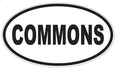 COMMONS - Oval Magnet