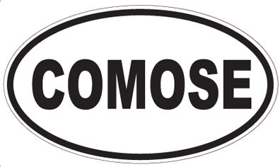 COMOSE - Oval Sticker