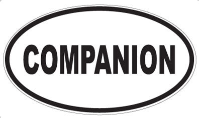 COMPANION - Oval Magnet