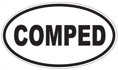 COMPED - Oval Sticker