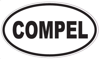 COMPEL - Oval Sticker