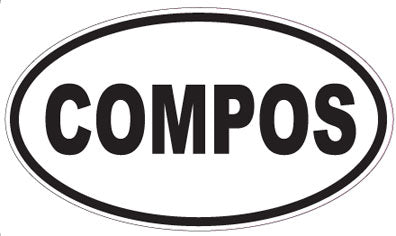 COMPOS - Oval Sticker