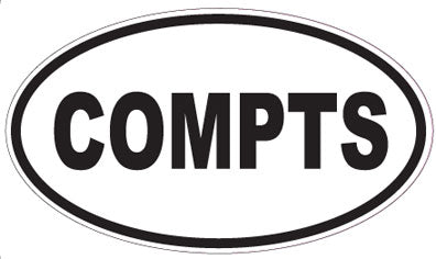 COMPTS - Oval Sticker