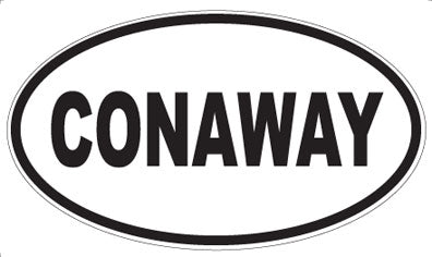 CONAWAY - Oval Magnet