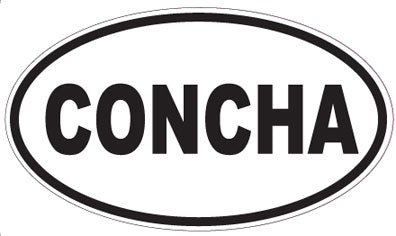 CONCHA - Oval Sticker