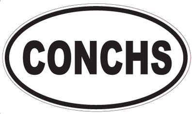 CONCHS - Oval Sticker