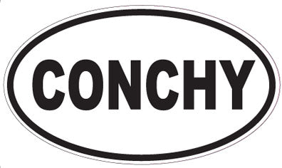 CONCHY - Oval Sticker