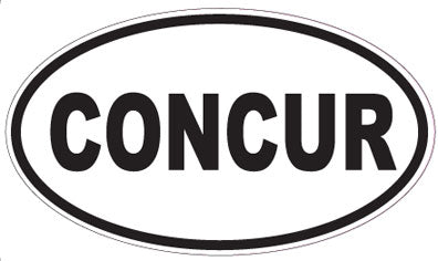 CONCUR - Oval Sticker