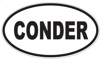 CONDER - Oval Magnet