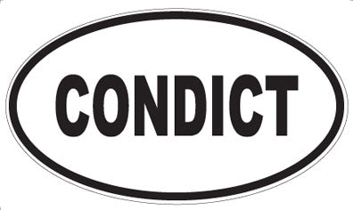 CONDICT - Oval Magnet